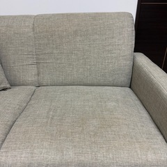 2人用ソファー/付属クッションの画像
