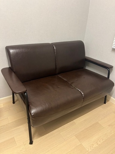 ニトリ2人掛けソファステイン (YY) 基山のソファ《2人掛けソファ》の中古あげます・譲ります｜ジモティーで不用品の処分