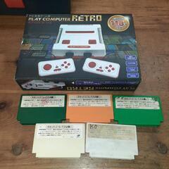 ネット販売済み【新品未使用】ファミコン互換機 PLAY COMPUTER RETRO+中古ファミコンカセット5本セットの画像