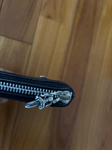 鑑定済 正規品 クロムハーツ REC F ZIP フレアニー レザーウォレット