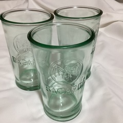 お値下げしました　未使用品　Bacardiのロゴが施された透明な...