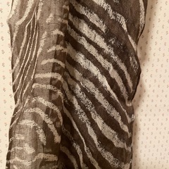 ショール　シマウマ柄の画像