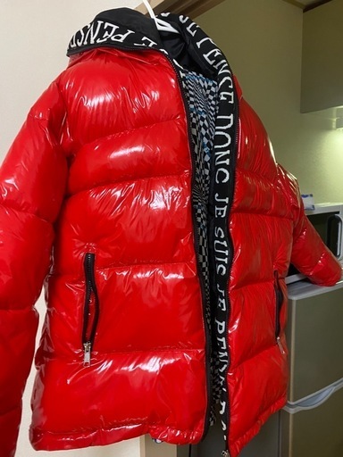 エボリューションのエナメル素材のダウンジャケット