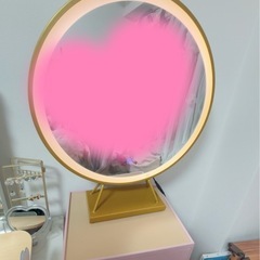 受け渡し者確定⭐️【美品】ゴールド LEDミラー 照明の画像