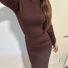 綺麗目女に見える👠💄✨タイトニットワンピ👗