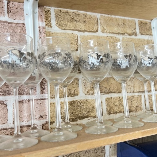 VSOP魔法のグラス 16個セット 昭和レトロ レア ワイングラス