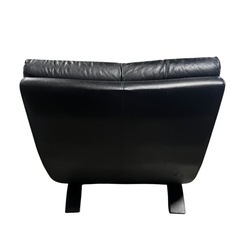 【ジ0211-15】レザー素材‼️1人掛けソファの画像