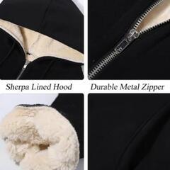 新品🉐XXL（ＪＰ-4XL）フード付きジップアップパーカーの画像