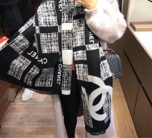 chanel シャネル　大判ストール マフラー　ノベルティ