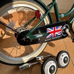 オシャレな子供用自転車(18インチ )補助輪付き！の画像