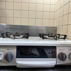 [お譲り先決定しました]リンナイ　2くちガスコンロ　【2/25〜27に取りに来ていただける方限定】の画像