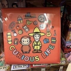 【新品】おさるのジョージ収納ボックス　ちぇあ