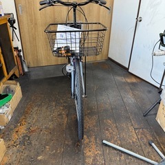 新車　ON BASE　27インチ　LEDオートライト　6段変速　カートリッジBB　マットアッシュの画像