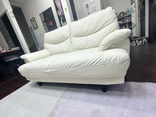 美品 2P ソファ、ソファー 極美品 Emma 2人掛けコンパクトソファ