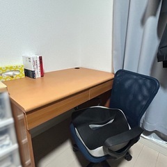 お譲りします【一人暮らし引っ越し家具セット】デスク&オフィスチェ...