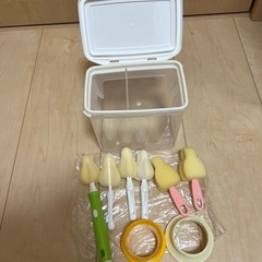 ほほえみミルクアタッチメント　はぐくみエコらくパック　哺乳瓶洗浄...