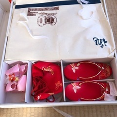 七五三　着物セット　3歳用　赤の画像