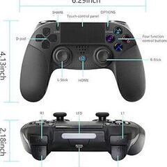 ワイヤレスゲームコントローラー 日本語説明書 ダブルショックゲーム ジョイスティックコントローラー USBケーブル付き Sony P4 P3用 パソコン用　　まとめ買い歓迎　卸ます　アマゾン引き上げ商品　倒産品　ネット商材　転売　卸し　問屋　転売OK　アマゾン　商品　景品　コンペの画像