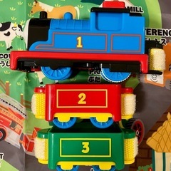 タカラトミー 『 プラレール トーマス ぷっしゅでゴー! かんたんはじめてプラレール きかんしゃトーマスセット 』の画像