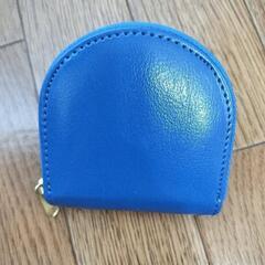 【小物③】「皇居財布」小銭入れブルー新品の画像