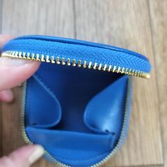 【小物③】「皇居財布」小銭入れブルー新品の画像