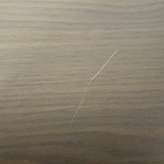 ダークブラウン　木目調デスクの画像