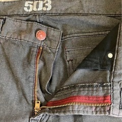 503 ダークグレー ジーンズの画像