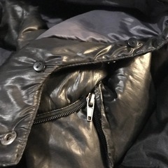 メンズ:ダウン70%ジャケット黒の画像