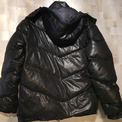 メンズ:ダウン70%ジャケット黒の画像