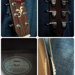 アコースティックギター 【低弦高】YAMAHA FG-411 カポ チューナー付きの画像