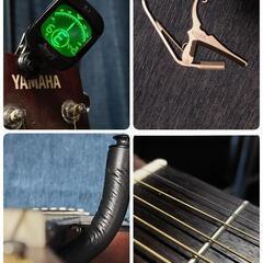 アコースティックギター 【低弦高】YAMAHA FG-411 カポ チューナー付きの画像
