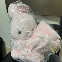 値下げ中♥️いっしょにぬくぬく うさぎさん ブランケット付  