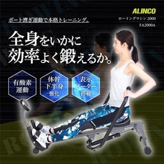 ALINKO ローイングマシン 2000筋トレ トレーニング ローイングマシンの画像