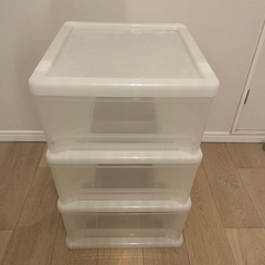 3段衣装ケース×2個の画像