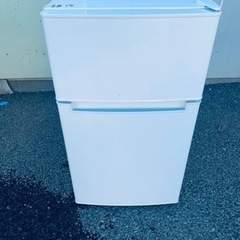 中古 高年式 amadana タグレーベル バイ アマダナ 85L 2ドア冷蔵庫 AT-RF85B 2019年製 まっ白デザイン冷蔵庫  6ヶ月保証付き-COSMO SPACE online