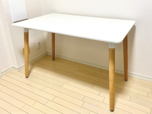 ダイニングテーブル 110cm カフェテーブル ホワイト デスク 机