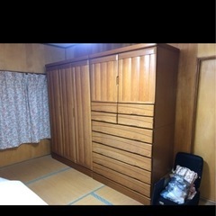 2/14迄無料※2つの大型タンス (フスキー) 西戸崎の収納家具《タンス、衣類収納》の中古あげます・譲ります｜ジモティーで不用品の処分