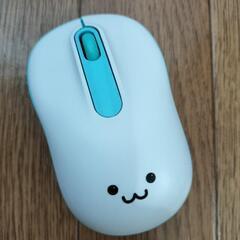 【マウス②】エレコム　ワイヤレスマウス　ニコちゃんマーク　ホワイト
