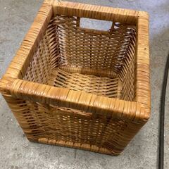 詳細不明 藤 カゴ ボックスゴミ箱 小物入れ ラタン バスケット...