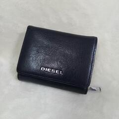 ☆おしゃれなDIESELディーゼル ブラック×グレー 3つ折り財布☆