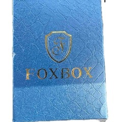 【ほぼ未使用】FOXBOX クロノグラフ腕時計 ブラックの画像
