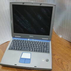 DELL Inspiron 1100 WindowsXP Home 本体のみ（HDD、メモリー、ACバッテリーなし） 動作未確認 液晶損傷ありジャンクにての画像