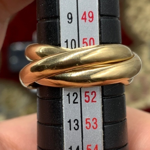 K18 トリニティリング　12.3g 約11号