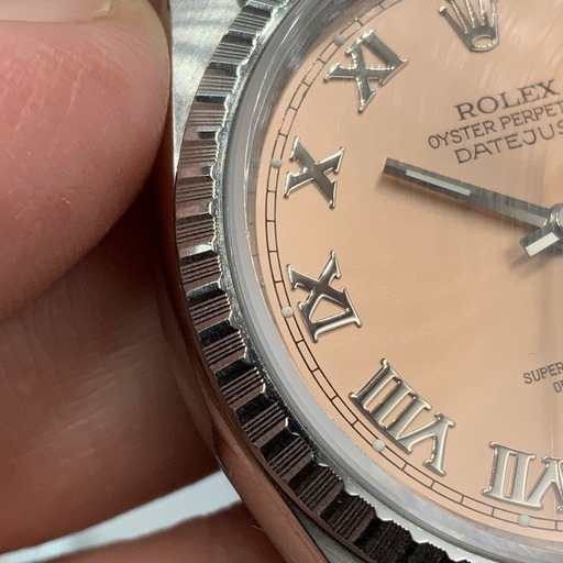 ロレックス　ROLEX 16220 デイトジャスト ピンクローマン　X番