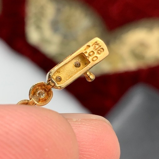 K18 テニスブレスレット　6.7g 1ct 約17cm