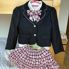 女児　卒園入学服130　靴無料の画像