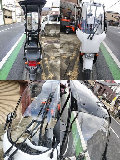 美車】ヤマハギア UA08J 帝都ルーフ付　エンジンO/H済　屋根付き　デリバリーバイク　フルメンテ【高年式】