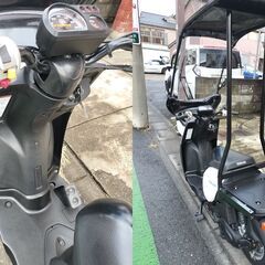 美車】ヤマハギア UA08J 帝都ルーフ付　エンジンO/H済　屋根付き　デリバリーバイク　フルメンテ【高年式】の画像