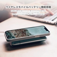 ✨かなりお値下げしました✨ ✨新品未使用✨ Powervision スマホ用3軸ジンバル、モバイルバッテリー、内蔵スタンド付きの画像