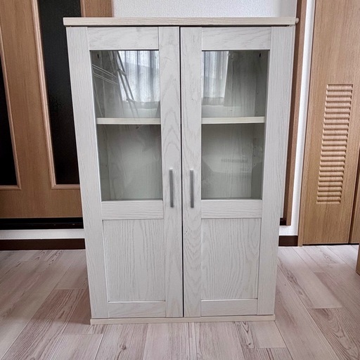 ☆ジモティ割あり☆ ニトリ 食器棚 白 H87.3×D33×W118.2 クリーニング済み TJ10851 (リユースのサカイ高崎) 北高崎の収納家具《 食器棚、キッチン収納》の中古あげます・譲ります｜ジモティーで不用品の処分